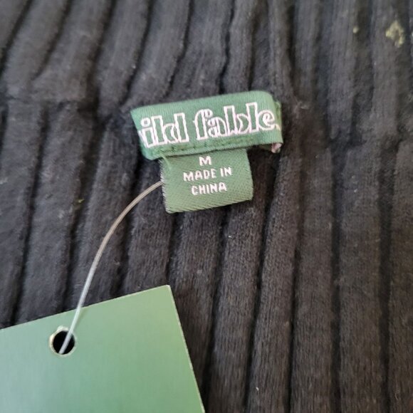 Wild Fable Black Button Down Sweater Shawl Collar Size S - Picture 5 of 14